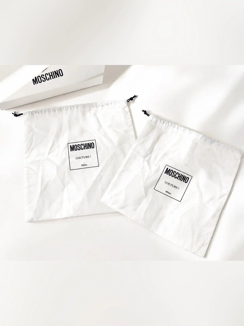Moschino Couture Original Dust Bags, Set of 2